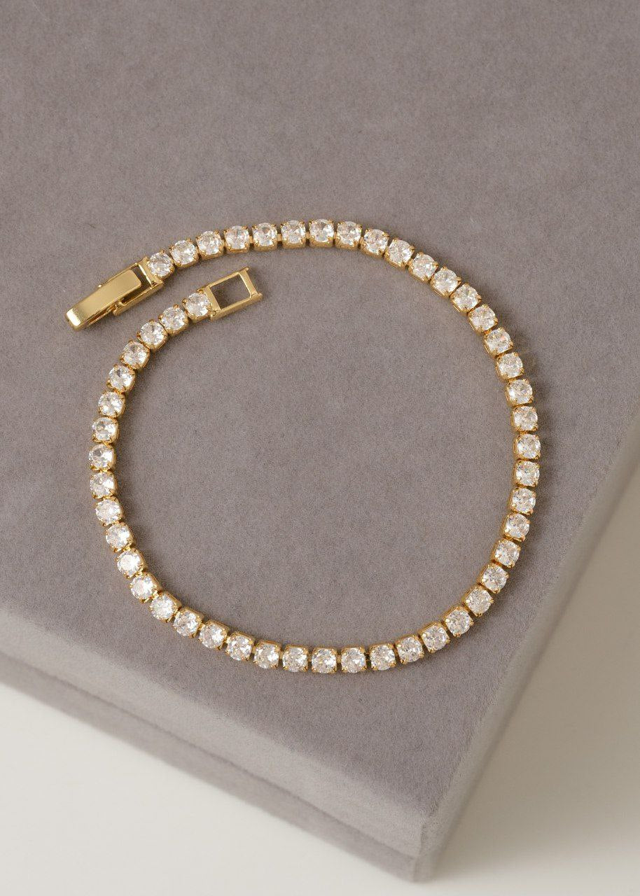 Pulsera Circonita Cristal 20 cms