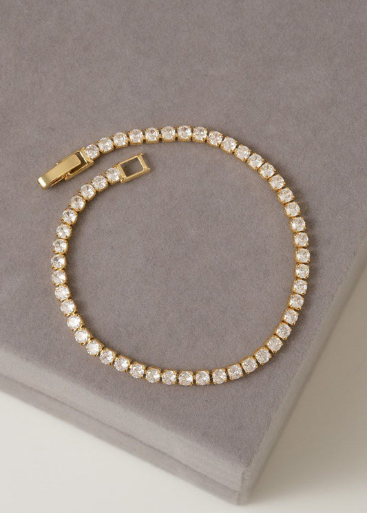 Pulsera Circonita Cristal 20 cms